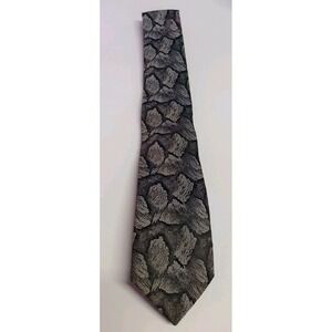 Puritan Skinny Neck Tie - Black And Gray 100% Polyester‎